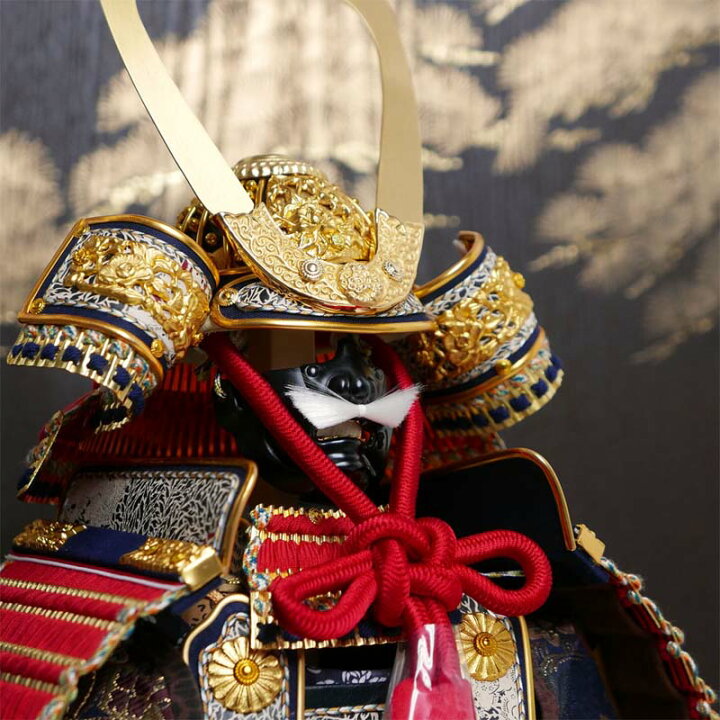 飾兜 純金鍍金銀形 雄山作 五月人形 （楽天市場】甲子之天山7号純金箔  