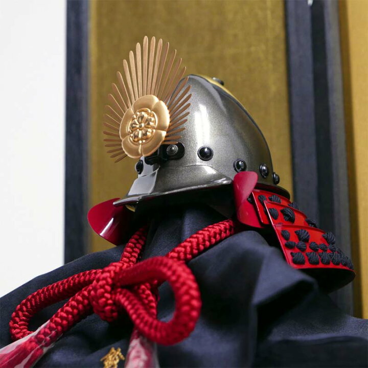 楽天市場】織田信長 南蛮兜 10号 黒焼桐 兜収納飾り 雄山作 五月人形 