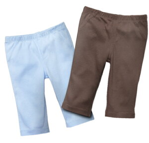【残り18M(80)のみ】カーターズ (Carter's)パンツ2枚組セット(スカイブルー&ブラウン) (2020WS-R)