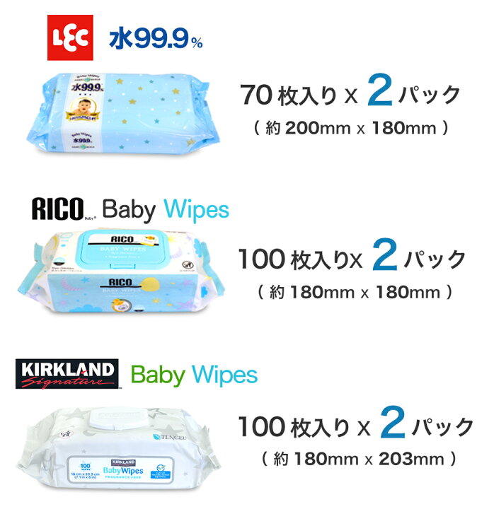 楽天市場】リニューアル! ☆ コストコ おしりふき 3商品 お試し 
