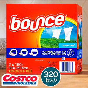 NEW!  oEX hCV[g 320 160×2Zbg @ _܃V[g Bounce Dryer Sheets 320 sheets @pߗޏ_ RXgR ʔ hC[V[g @p_ e yV i0254_ma_p