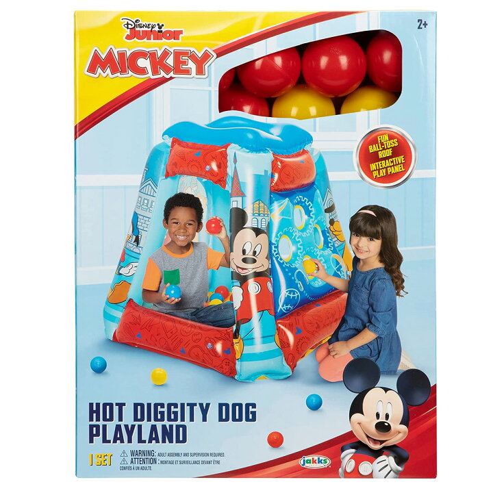 楽天市場 ディズニー インフレータブル ボールプール ボール個付き Disney Inflatable Ball Pits ミッキーマウス 米国ベビー用品 バーブーベビー