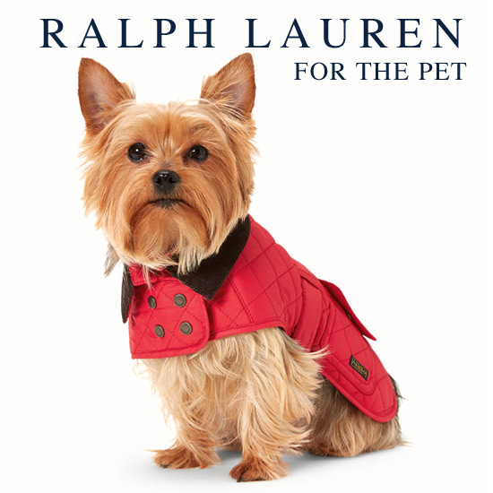 ラルフローレン Ralph Lauren 犬 小型犬 コート フリース裏地バーンコート レッド ジャケット 贈与