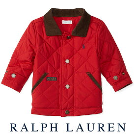 ラルフローレン【Ralph Lauren】 ダイヤモンドキルトジャケット（レッド）サイズ9M (70-75cm）【あす楽対応】（キルト ジャケット ベビー 出産祝い 赤ちゃん）