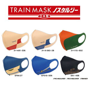 トレインマスク ノスタルジー 大人用 日本製 新幹線 鉄道 男性用 女性用 おしゃれ マスク トレニズム 立誠社