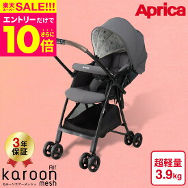 6/3夜0時～特別SALE！27500円（お一人様1台限り）アップリカ(Aprica) カルーンエアーメッシュAB(karoon Air mesh) 【A型ベビーカー 生後1ヶ月の新生児から3歳まで】 ／ 両対面 正規品 送料無料