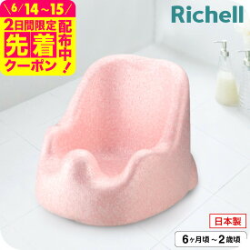 リッチェル(Richell) バスチェア ひんやりしない おふろチェアN ｜ ひんやりしないお風呂マット ベビー バス お風呂 赤ちゃん 入浴 ベビー用品 体を洗う 座って待つ おすわりしたら ひんやりしない あったかい ベビー用品 送料無料