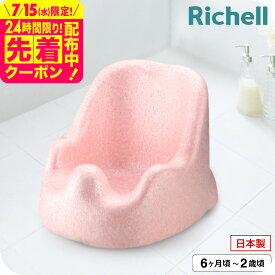 リッチェル(Richell) バスチェア ひんやりしない おふろチェアN ｜ ひんやりしないお風呂マット ベビー バス お風呂 赤ちゃん 入浴 ベビー用品 体を洗う 座って待つ おすわりしたら ひんやりしない あったかい ベビー用品 送料無料