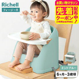 リッチェル ベビーチェア フィージー R Richell テーブルチェア ベビー ブースターチェア ローチェア テーブル付き 椅子 6ケ月 赤ちゃん 子供 ローチェア 乳児用 イス 赤ちゃん 6カ月〜3才頃 ベビー用品 送料無料 食事