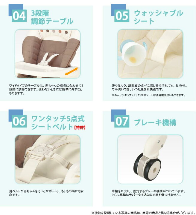 楽天市場】コンビ(Combi) ネムリラ オート スイング エッグショック BE 