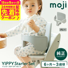 MOJI イッピー専用 スターター・セット（ハーネスなし） （送料無料）/ グレー ダークグレー バンパーバー バックレスト ハーネス ベビー キッズ チェア 椅子 北欧 シンプル お祝い プレゼント オプション ベビーチェア ベビー用品