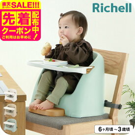 リッチェル ベビーチェア フィージー Richell テーブルチェア ベビー ブースターチェア ローチェア テーブル付き 椅子 6ケ月 赤ちゃん 子供 ローチェア 乳児用 イス 赤ちゃん 6カ月～3才頃 ベビー用品 食事