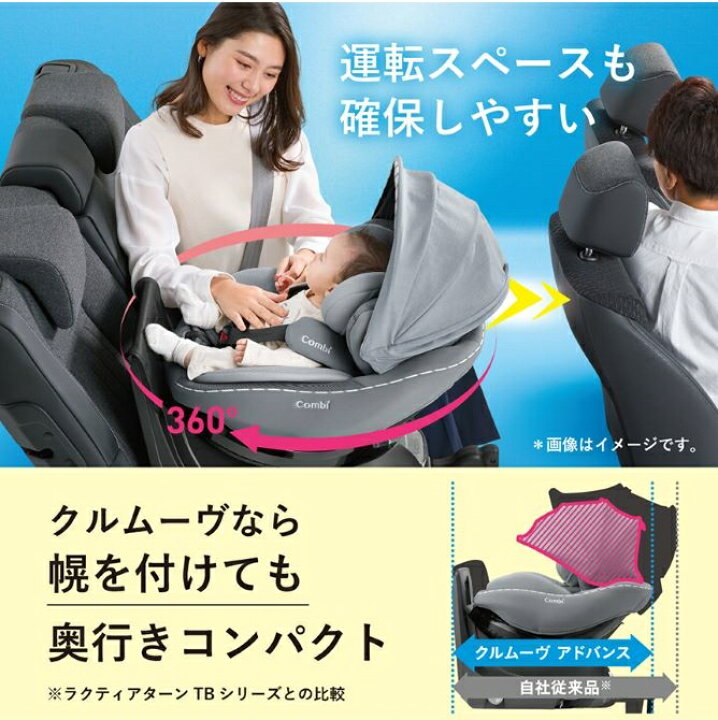 楽天市場】【レンタル2カ月】コンビ クルムーヴ アドバンス ISOFIX EG 