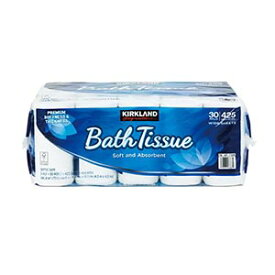 【送料無料】カークランドシグネチャー バスティッシュ 30ロール トイレットペーパー ダブル 2枚重ね 国内生産 パルプ100％ 業務用 まとめ買い 日本製 ティシュ 激安業務用 雑貨 掃除 台所 キッチン ペーパー タオル 日用品 COSTCO コストコ 沖縄・離島は別途送料追加