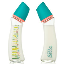 ベッタ 哺乳瓶 betta ブレイン GF5-200ml (フラワー)【耐熱ガラス】ほ乳びん/出産準備/ベビー