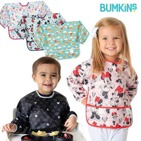 【メール便無料 日本正規品】bumkins(バンキンス) ディズニー コラボ スリーブビブ【よだれかけ よだれ拭き ビブ ミッキーマウス ミニー シンデレラ くまのプーさん】