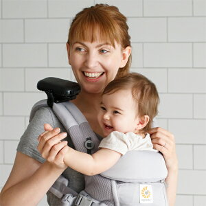 【レターパック発送】★Babyhopper(ベビーホッパー)ベビーカー&ベビーキャリア用ポータブル扇風機(ブラック/グレー)暑さ対策授乳時ベビー