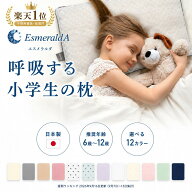 【公式】エスメラルダ 1位獲得 上質小学生枕（ベビー枕110万個販売実績シリーズから）1年生から6年生用枕…