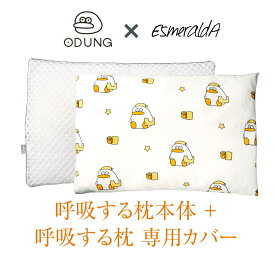 【公式】エスメラルダ ODUNG（オドゥンイ）コラボ まくら本体＋まくらカバー 枕カバー 呼吸する枕シリーズ専用まくらカバーセット 送料無料