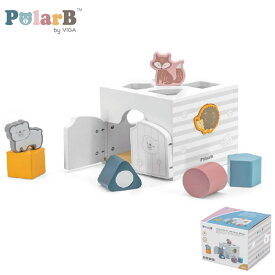 【Polar B ポーラービー】ミュージックシェイプソーター 赤ちゃん ベビー 知育玩具 木製玩具 木のおもちゃ 積み木 天然木 北欧 出産祝い 内祝い お祝い 誕生日プレゼント ギフト