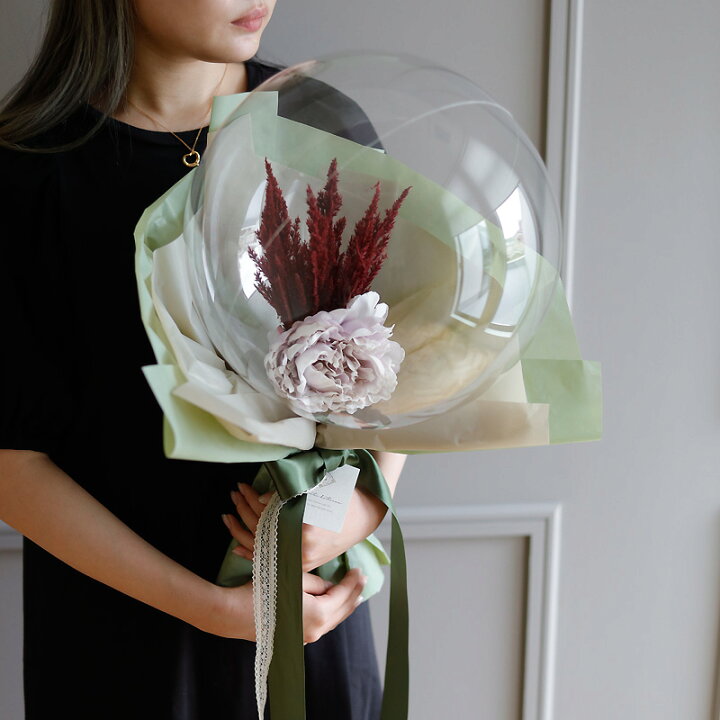 楽天市場 バルーン 花束 フラワー 誕生日 発表会 結婚式 電報 成人式 送別会 入学祝 開店祝い 就職 お花バルーン おしゃれ バルーンブーケ 手持ちバルーン くすみカラー 母の日 クリアバルーン ニュアンスカラー 花束バルーン オムツケーキの店 ベビーアルテ