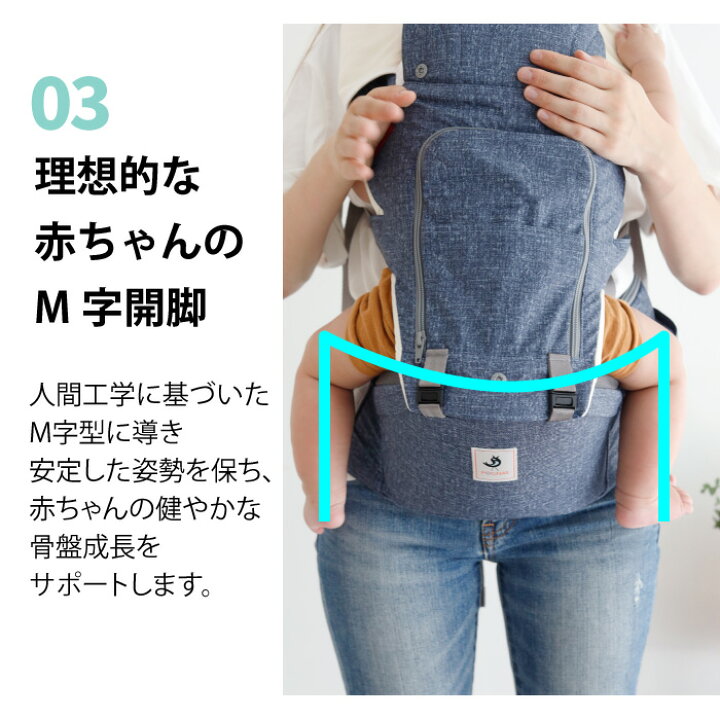 楽天市場】抱っこ紐 ヒップシート ミキハウス 名入れ トートバッグ付き