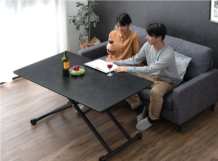楽天市場】【正午~クーポン5%引】 セラミック 昇降テーブル 140cm 
