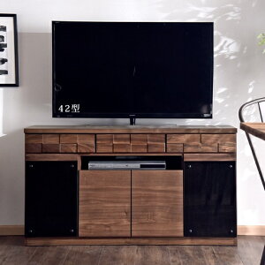 【30日0時~クーポン5%引】 日本製 テレビ台 ハイタイプ 120 完成品 ウォールナット 無垢材使用 国産 木製 テレビボード TV台 ローボード 42インチ 52インチ TVボード おしゃれ 幅120cm 大型 ウォル