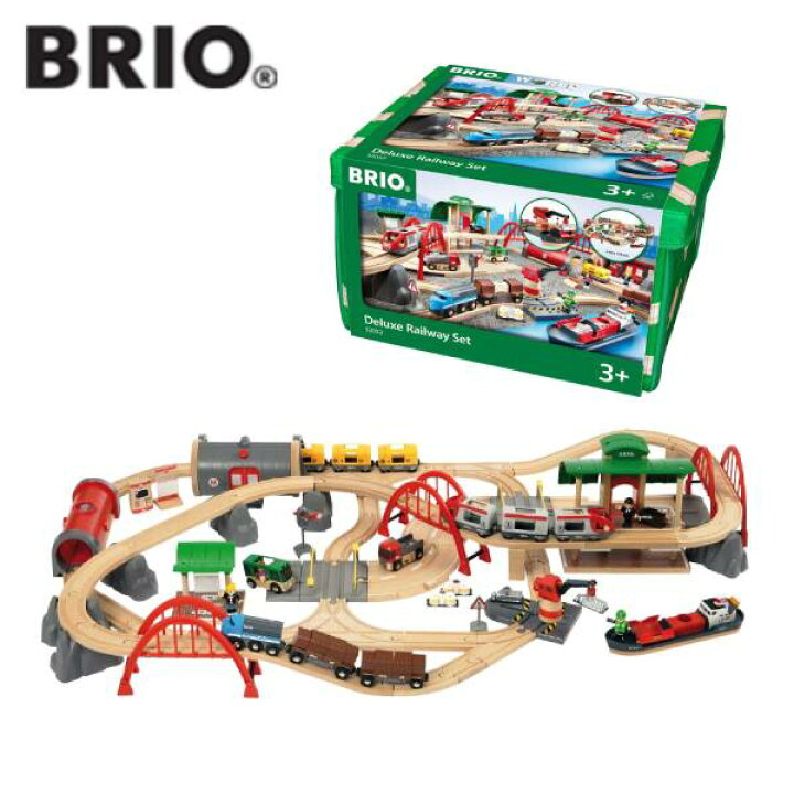 楽天市場】【ラッピング無料】BRIO レール＆ロードデラックスセット  
