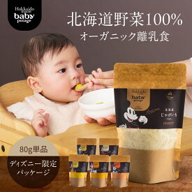 『Baby Potage』 ディズニーデザイン クラフト袋 80g 赤ちゃん 離乳食 ギフト ベビーフード 無添加 おやつ 国産 北海道 野菜フレーク 野菜 フレーク じゃがいも とうもろこし にんじん かぼちゃ 出産祝い 無添加離乳食 贈り物 プレゼント 離乳食お試し お食事 生後5ヶ月