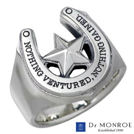 ドクターモンロー Dr MONROE ホースシュー シルバー リング 指輪 アクセサリー メンズ 馬蹄 13～23号 FC-273-SV
