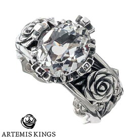 アルテミスキングス ARTEMIS KINGS ローズ シルバー リング ホワイトトパーズ 指輪 7～15号 AKR0063