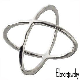 エレノアジュエリー Elenore Jewelry シルバー リング 指輪 クロス X レディース 9号 11号 13号 15号 ELR0064S