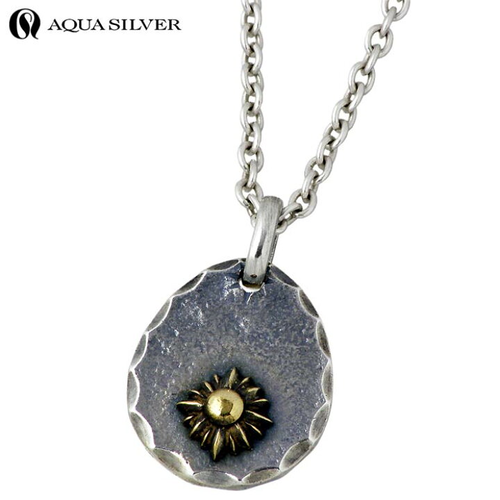 楽天市場】アクアシルバー AQUA SILVER 太陽と月 シルバー ネックレス 