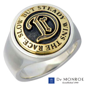 ドクターモンロー Dr MONROE シルバー リング メンズ メッセージ 真鍮 カレッジ 指輪 アクセサリー 7～23号 シルバー925 スターリングシルバー FC-227-SV