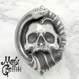 マッドグラフィティ Mad Graffiti シルバー リング プロビデンス M 指輪 メンズ 15号～30号 シルバー925 アクセサリー スカル ヘビ スネーク MG-R-0050