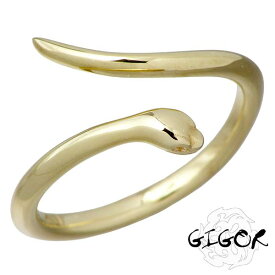 ジゴロウ GIGOR ピンキー スネイブ リング K10 ヘビ 指輪 アクセサリー 1～15号 NO-328K10