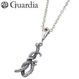 ガルディア Guardia Medusiana メドゥシアナ シルバー ネックレス アクセサリー ガーネット 蛇 メンズ シルバー925 スターリングシルバー ATPN-026RRLGCL6