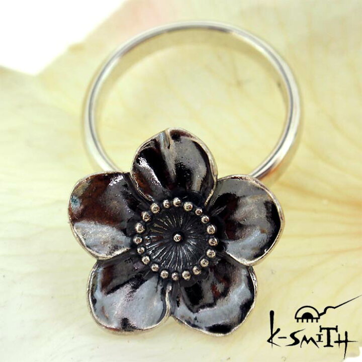 楽天市場 ケースミス K Smith バースデー フラワー シルバー リング 指輪 2月梅 Birthday Flower Ring Kf Ring 02 シルバーアクセサリーbaby Sies