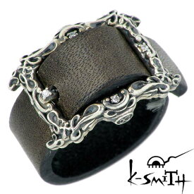 ケースミス K-SMITH バックル RING レザー リング 牛革 キュービック 指輪 アクセサリー 9～15号 シルバー925 スターリングシルバー KI-00147-C