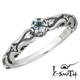 ケースミス K-SMITH 3月 誕生石 シルバー リング アクアマリン 指輪 アクセサリー 7～13号 シルバー925 スターリングシルバー KS-00189-3
