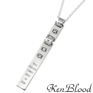 �P���u���b�h KEN BLOOD ���b�Z�[�W �v���[�g �V���o�[ �l�b�N���X �A�N�Z�T���[ �L���[�r�b�N CZ �V���o�[925 �X�^�[�����O�V���o�[ KB-KP-140