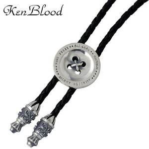 �P���u���b�h KEN BLOOD �{�^�� �V���o�[ �u���b�N���U�[ ���[�v�^�C �l�b�N���X �A�N�Z�T���[ �V���o�[925 �X�^�[�����O�V���o�[ KB-KP-310BK