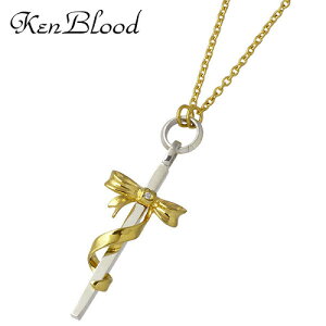 �P���u���b�h KEN BLOOD �N���X & ���{�� �V���o�[ �l�b�N���X �A�N�Z�T���[ �_�C�������h �S�[���h �V���o�[925 �X�^�[�����O�V���o�[ KB-KP-324GD