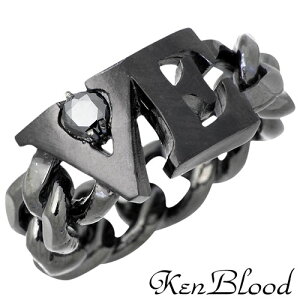 �P���u���b�h KEN BLOOD VE���� �`�F�[�� �V���o�[ �����O �u���b�N �w�� �A�N�Z�T���[ 15�`21�� �V���o�[925 �X�^�[�����O�V���o�[ KB-KR-214BK