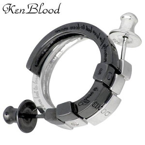 �P���u���b�h KEN BLOOD ���V�v���J�� ���u �V���o�[ & �u���b�N �y�A �s�A�X �A�N�Z�T���[ �_�C�������h 2���� �V���o�[925 �X�^�[�����O�V���o�[ KP-343SV-BK-P