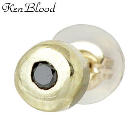 ケンブラッド KEN BLOOD ブラックダイヤモンド K10 ゴールド ピアス アクセサリー 1個売り 片耳用 KP-396GD-BKD