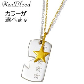 【ポイント10倍！スーパーSALE！】 ケンブラッド KEN BLOOD THE STAR シルバー ネックレス アクセサリー ドッグタグ メンズ 星 KP-411