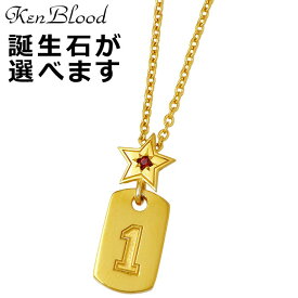 ケンブラッド KEN BLOOD シルバー ネックレス アクセサリー バースデー ナンバー 誕生石 スター メンズ レディース 星 KP-466