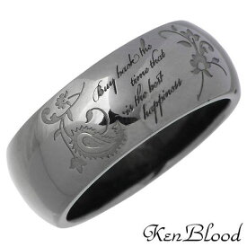 ケンブラッド KEN BLOOD ペイズリー タトゥー シルバー リングA ブラック 指輪 アクセサリー 9～25号 シルバー925 スターリングシルバー KR-224BK